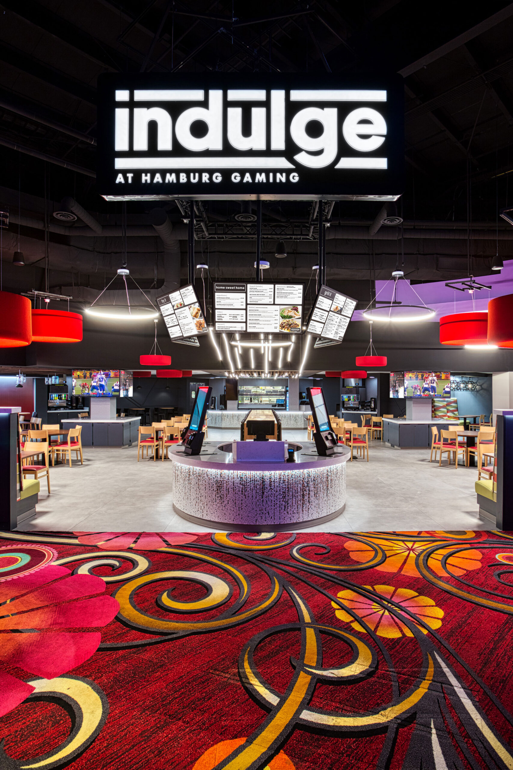 Inside Indulge gaming center