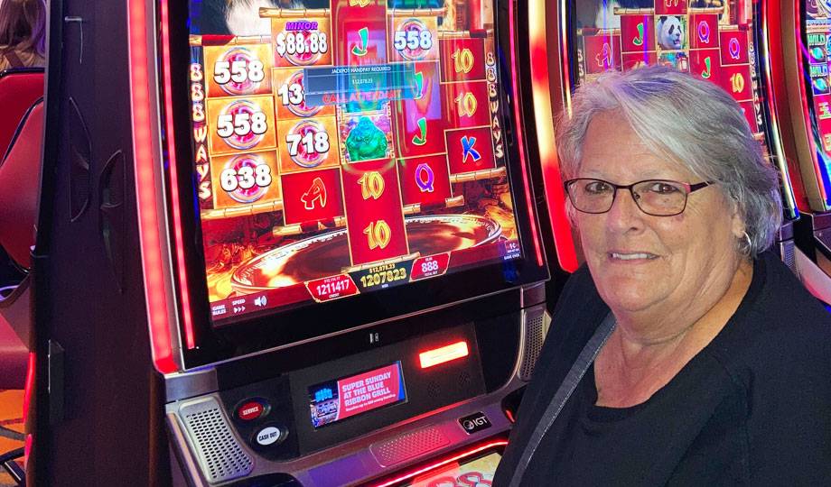 Jackpot winner, Holly, won $12,078.23 at Hamburg Gaming