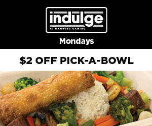 $2 off pick-a-bowl on Mondays at indulge