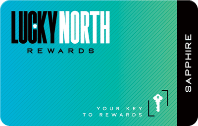 Lucky North Rewards player card - Sapphire Tier